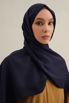 Lacivert B. Lyocell Şal 02